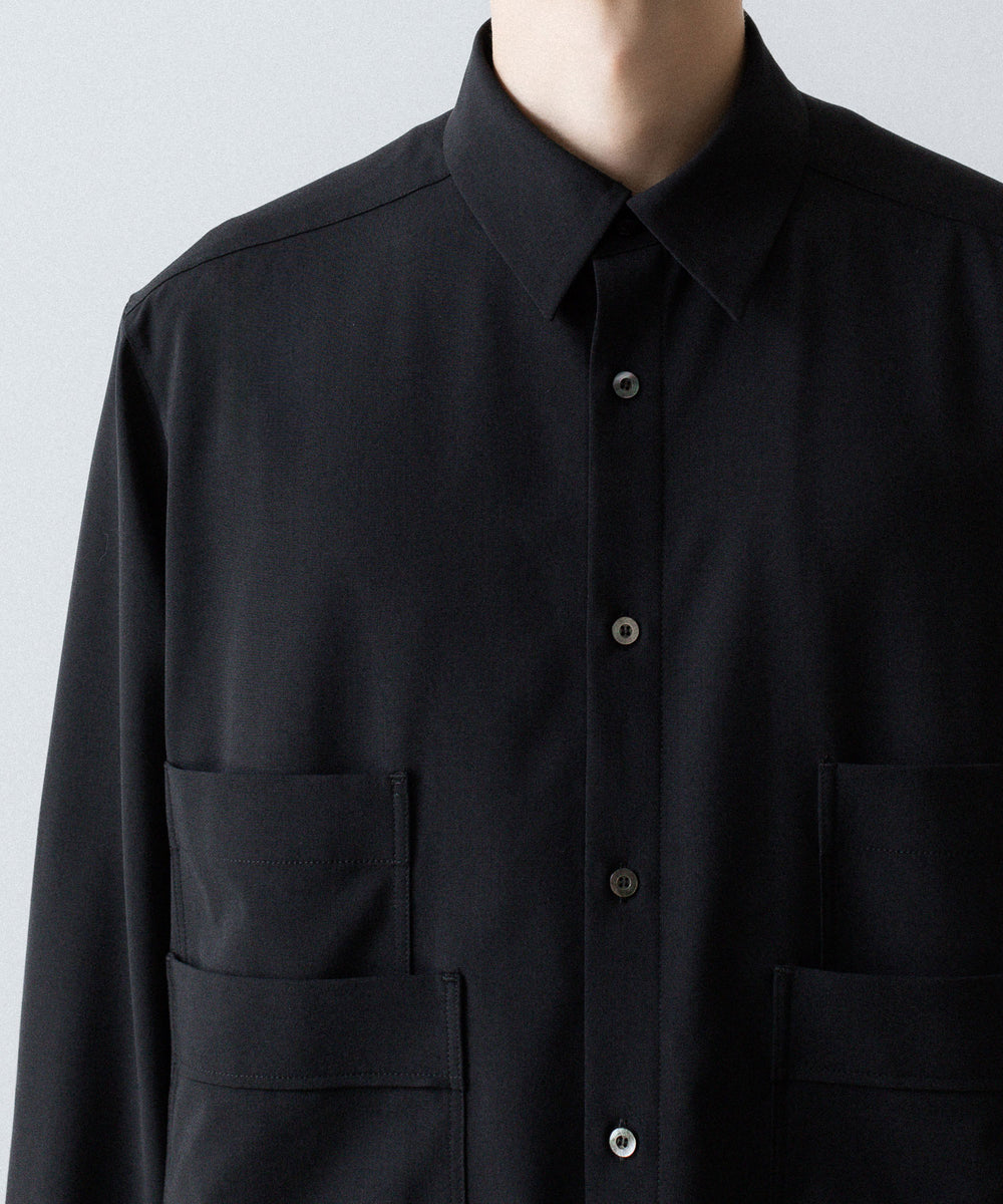 UJOH - ウジョーの4 POCKETS SHIRTのBLACK 公式通販サイトsession福岡セレクトショップ