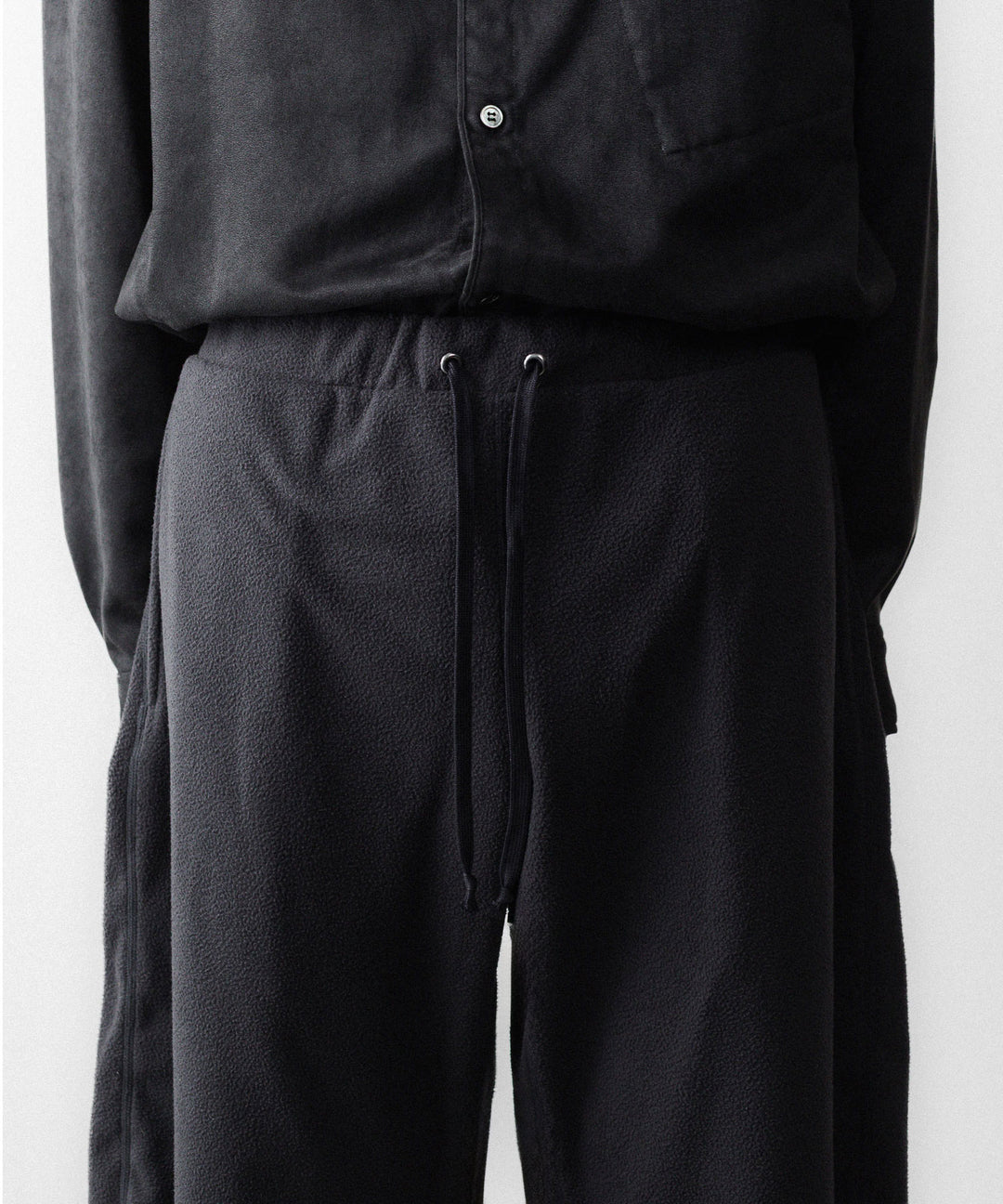 OPPOSE DUALITY-オポーズデュアリティのTWIST FLEECE TRSのBLACK公式通販サイトsession福岡セレクトショップ