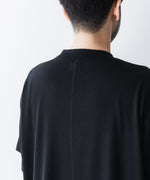 画像をギャラリービューアに読み込む, WWW ラッピンノットウールウェアS/S WIDE FIT T-SHIRTのBLACK 公式通販サイトsession福岡セレクトショップ
