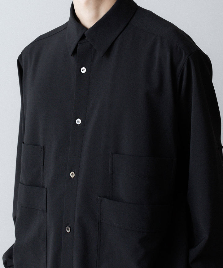 UJOH - ウジョーの4 POCKETS SHIRTのBLACK 公式通販サイトsession福岡セレクトショップ