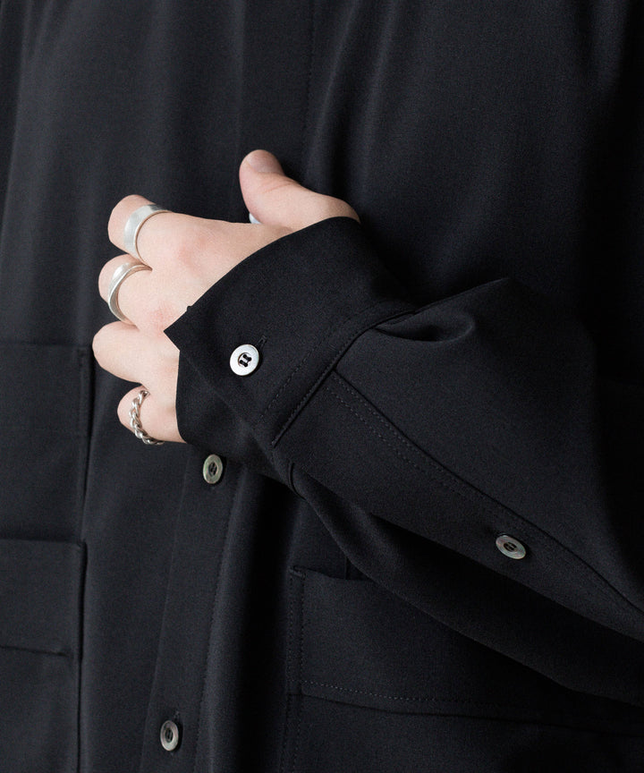UJOH - ウジョーの4 POCKETS SHIRTのBLACK 公式通販サイトsession福岡セレクトショップ