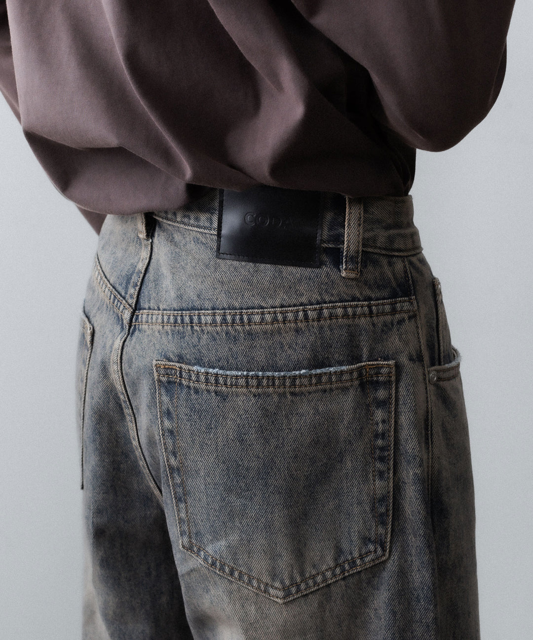 CODA コーダ GREY ACID WASH LAYERED HYBRID JEANSのGREY ACID WASH 公式通販サイトsession福岡セレクトショップ