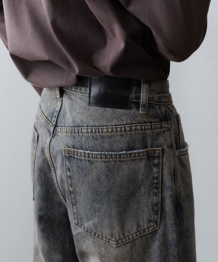 CODA コーダ GREY ACID WASH LAYERED HYBRID JEANSのGREY ACID WASH 公式通販サイトsession福岡セレクトショップ