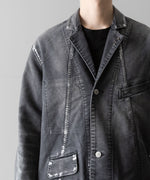 画像をギャラリービューアに読み込む, SUBLATIONS サブレーションズのMOLESKINE PRISONER COVERALL JACKET - BLACKの公式通販サイトsession福岡セレクトショップ
