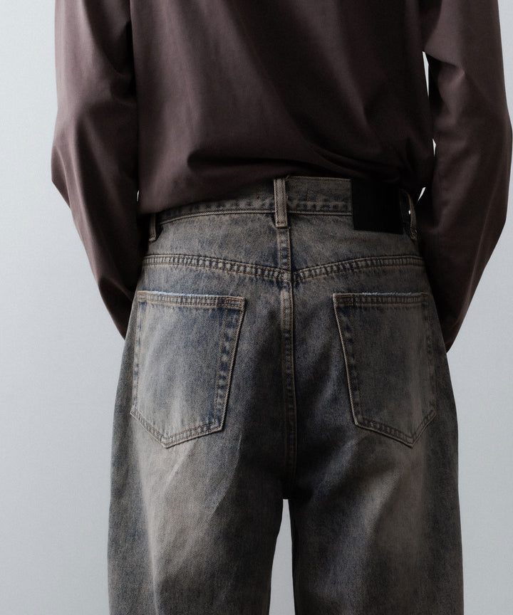 CODA コーダ GREY ACID WASH LAYERED HYBRID JEANSのGREY ACID WASH 公式通販サイトsession福岡セレクトショップ