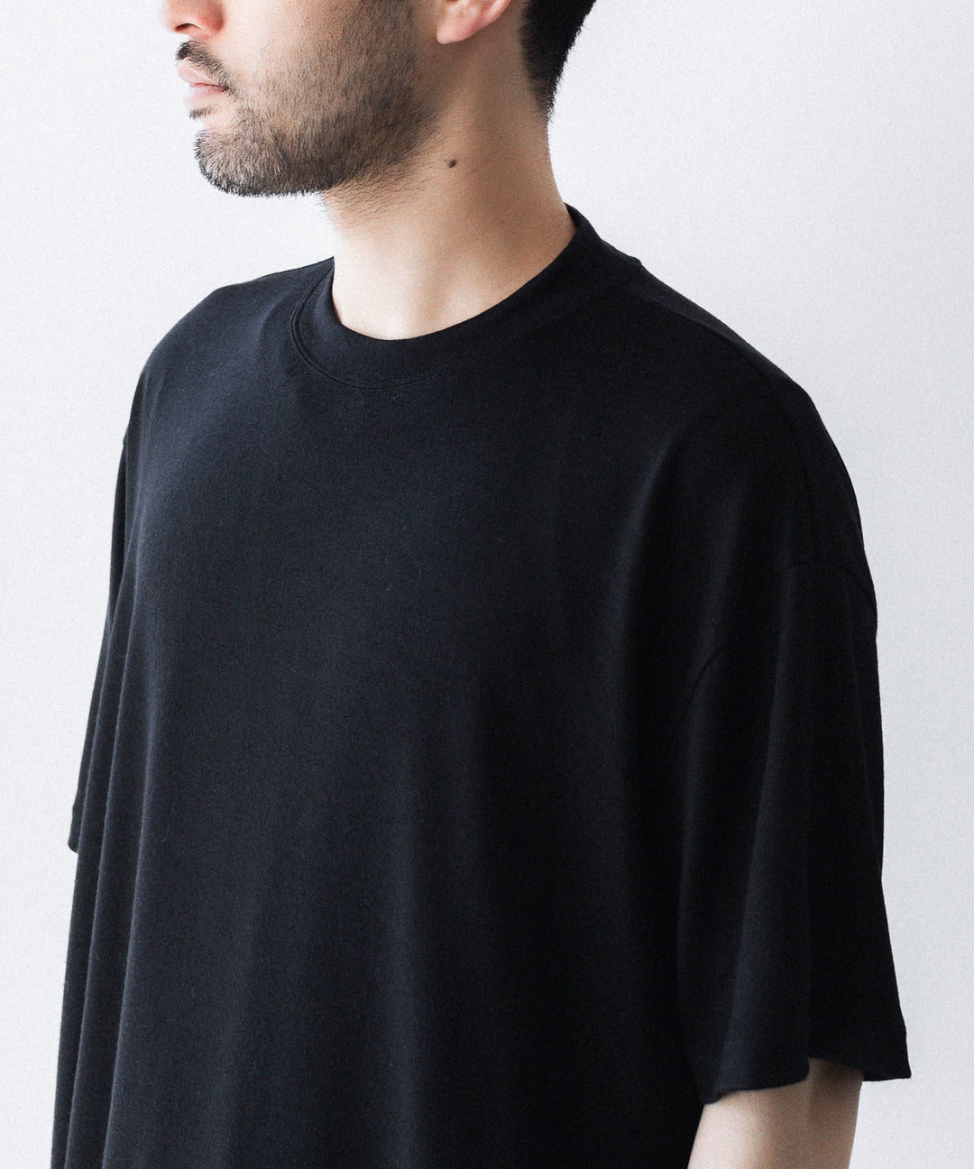WWW ラッピンノットウールウェアS/S WIDE FIT T-SHIRTのBLACK 公式通販サイトsession福岡セレクトショップ