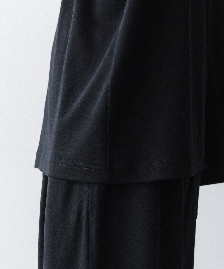 WWW ラッピンノットウールウェアS/S WIDE FIT T-SHIRTのBLACK 公式通販サイトsession福岡セレクトショップ