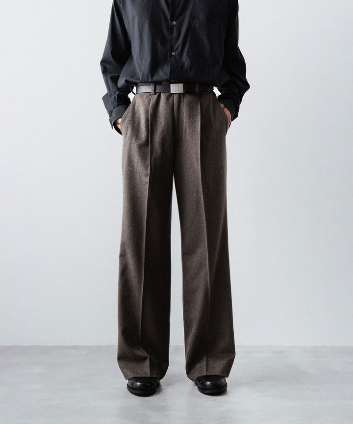 ssstein(シュタイン)のWOOL DOESKIN FLARE TROUSERS - TAUPEの公式通販サイトsession福岡セレクトショップ