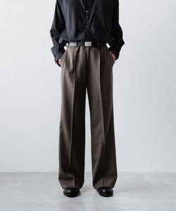 【ssstein】WOOL DOESKIN FLARE TROUSERS ssstein / シュタイン】WOOL DOESKIN FLARE TROUSERS - TAUPE | 公式