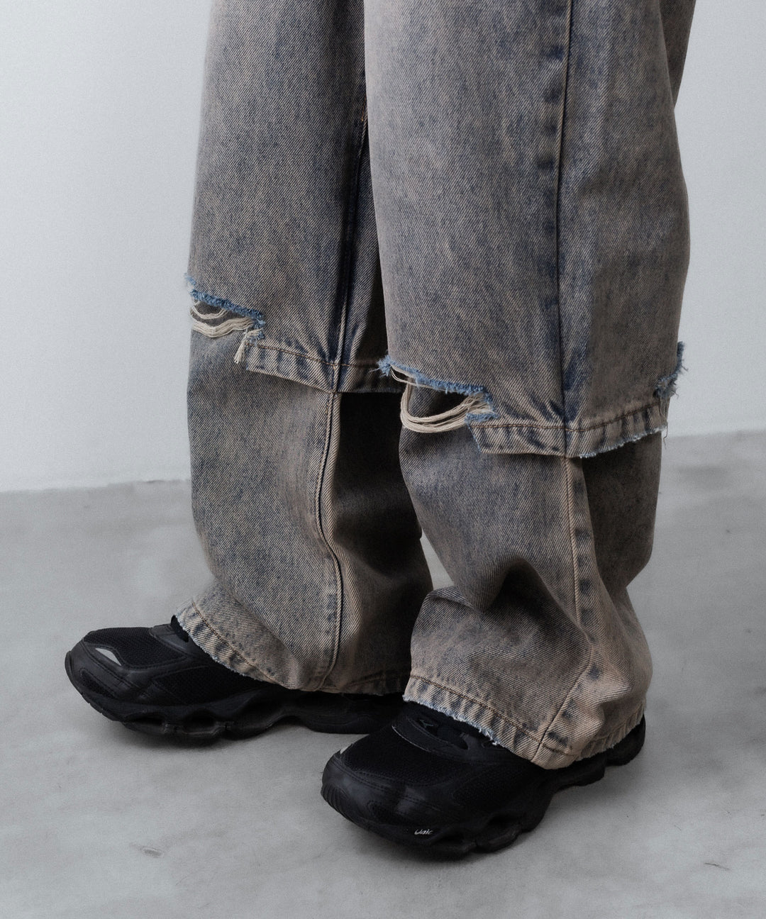 CODA コーダ GREY ACID WASH LAYERED HYBRID JEANSのGREY ACID WASH 公式通販サイトsession福岡セレクトショップ