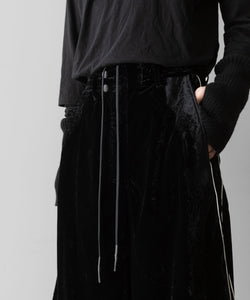 【SUBLATIONS】VELVET TRANSFORM EASY TRACK PANTS - BLACK