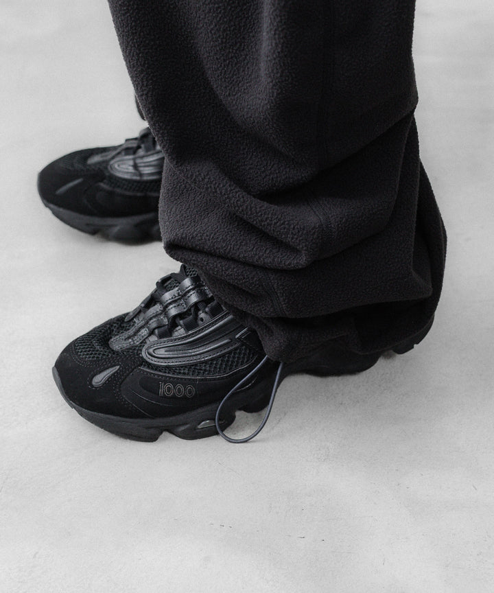 OPPOSE DUALITY-オポーズデュアリティのTWIST FLEECE TRSのBLACK公式通販サイトsession福岡セレクトショップ
