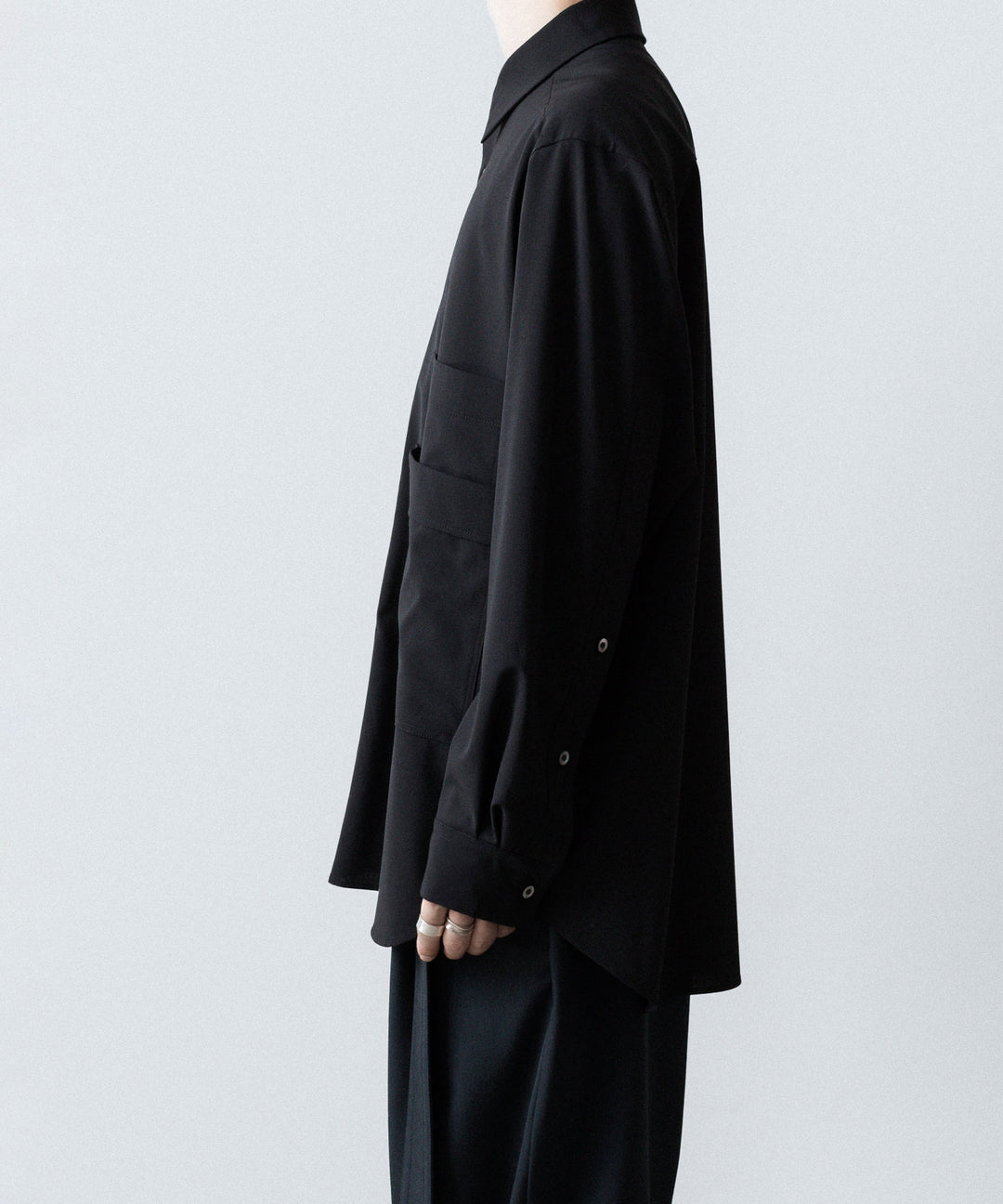 UJOH - ウジョーの4 POCKETS SHIRTのBLACK 公式通販サイトsession福岡セレクトショップ