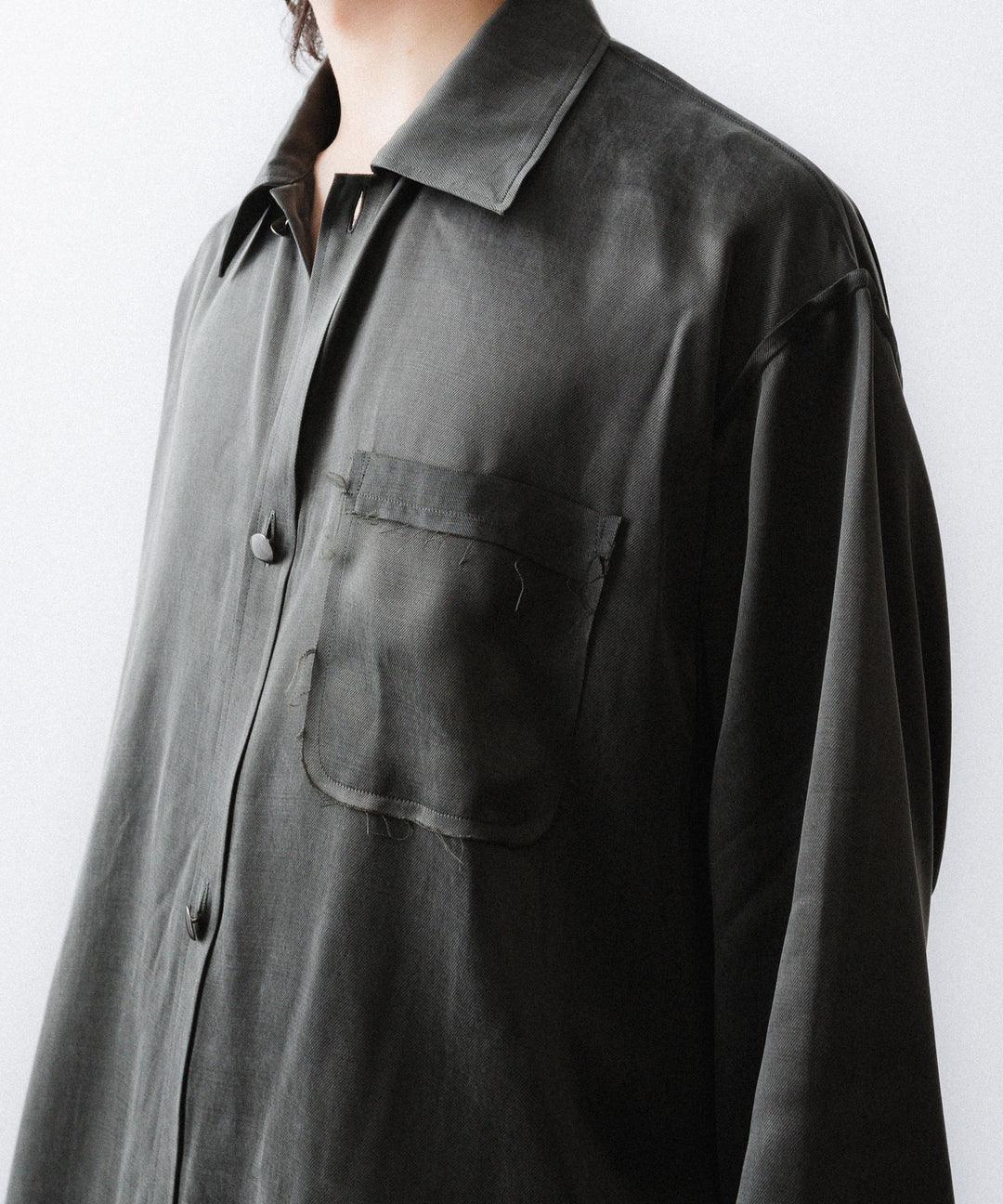 YUTASETOGAWA-ユウタセトガワのCOMFORT SHIRT-CUPROのSUMI公式通販サイトsession福岡セレクトショップ
