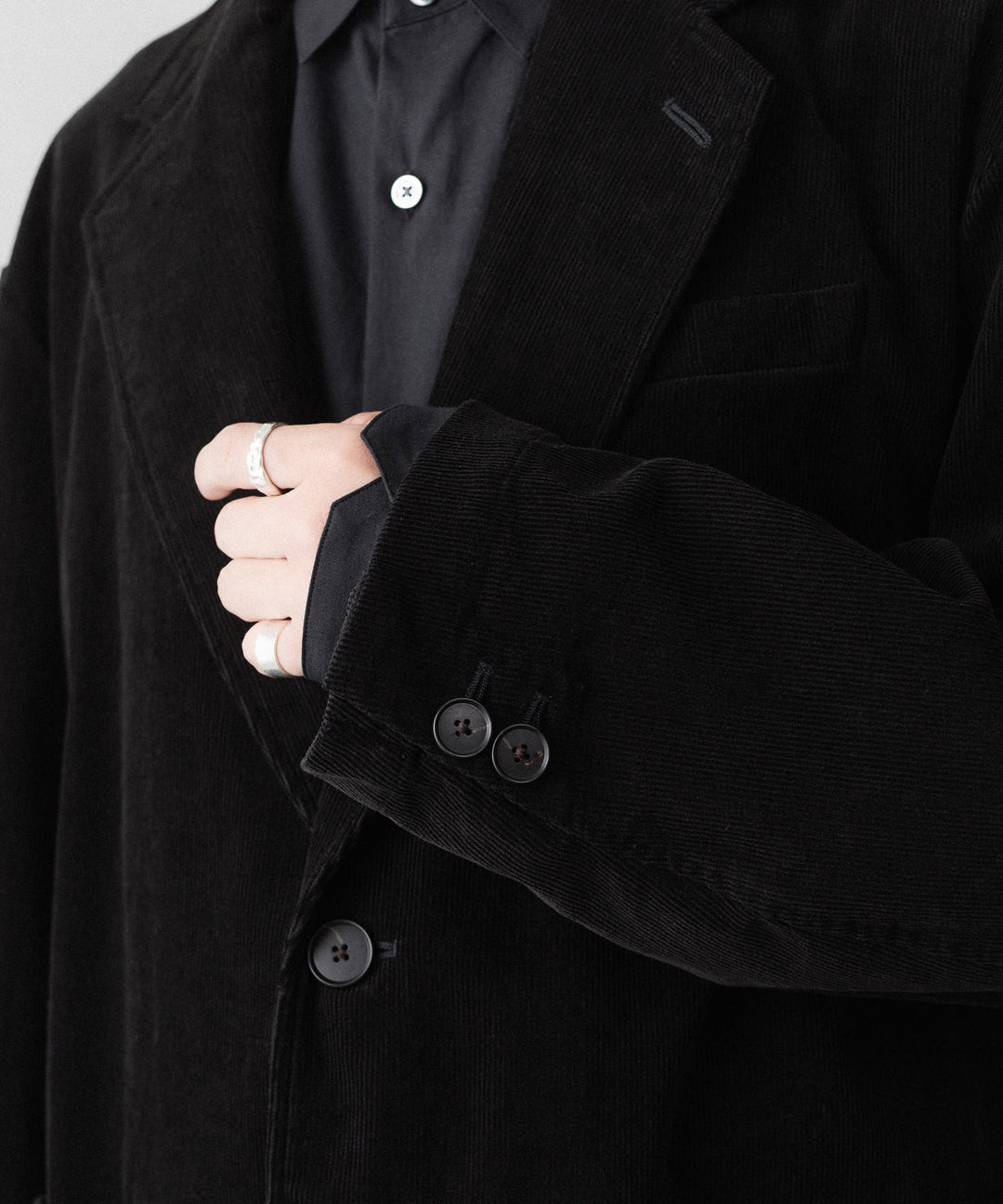 ssstein(シュタイン)のVINTAGE CORDUROY SINGLE BREASTED JACKET - BLACKの公式通販サイトsession福岡セレクトショップ