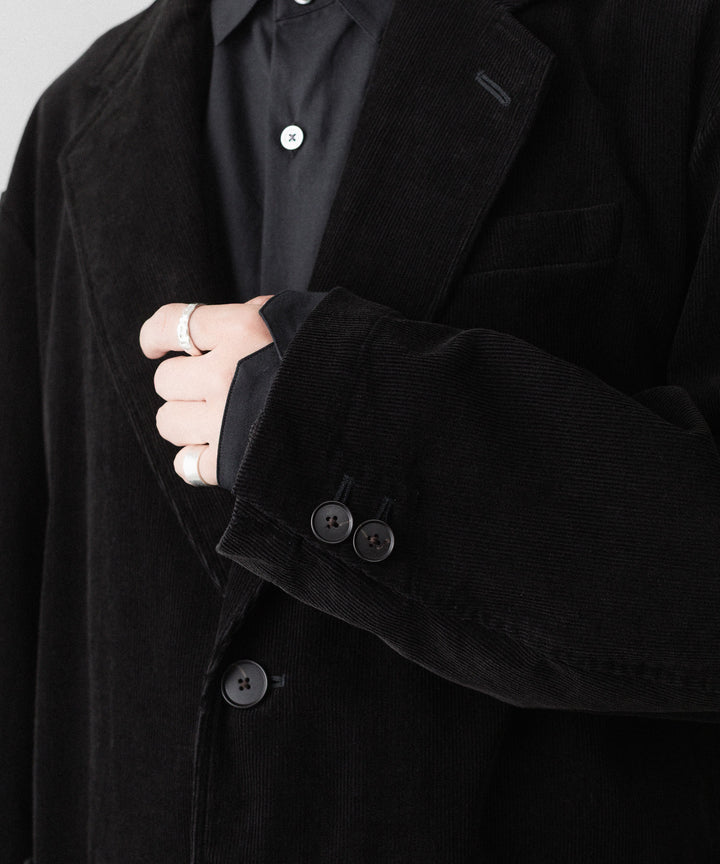 ssstein(シュタイン)のVINTAGE CORDUROY SINGLE BREASTED JACKET - BLACKの公式通販サイトsession福岡セレクトショップ