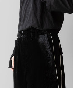 【SUBLATIONS】VELVET TRANSFORM EASY TRACK PANTS - BLACK