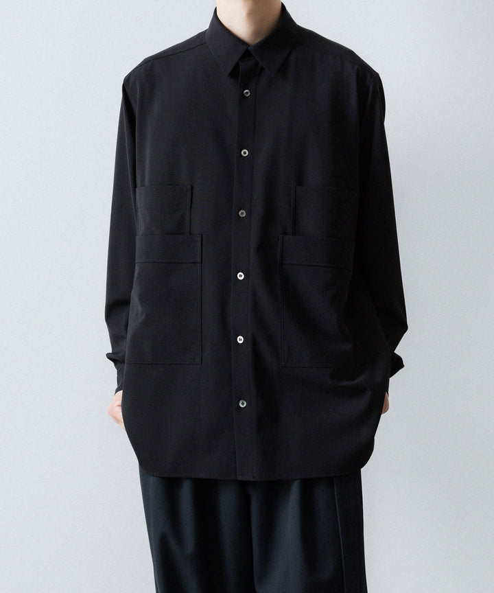 UJOH - ウジョーの4 POCKETS SHIRTのBLACK 公式通販サイトsession福岡セレクトショップ