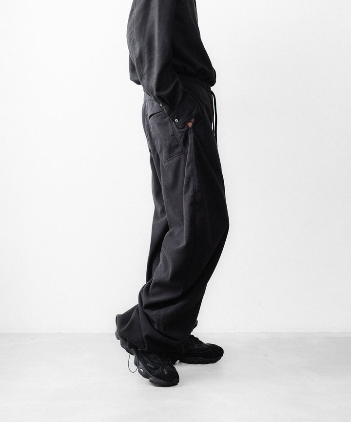 OPPOSE DUALITY-オポーズデュアリティのTWIST FLEECE TRSのBLACK公式通販サイトsession福岡セレクトショップ