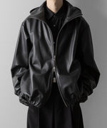 画像をギャラリービューアに読み込む, ssstein(シュタイン)のLEATHER HOODED SHORT JACKET - DARK CHARCOALの公式通販サイトsession福岡セレクトショップ

