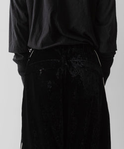 【SUBLATIONS】VELVET TRANSFORM EASY TRACK PANTS - BLACK