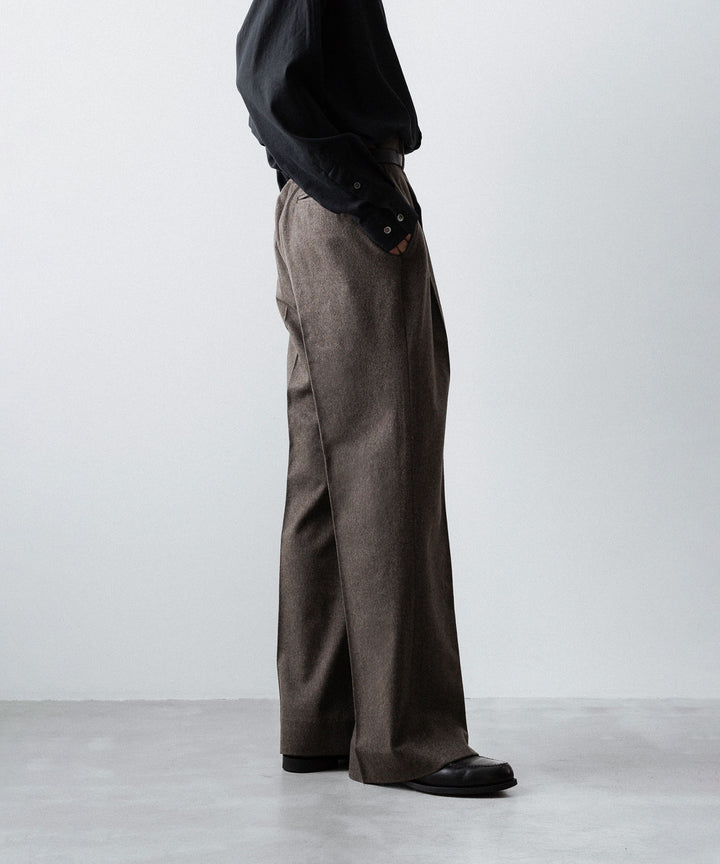 ssstein(シュタイン)のWOOL DOESKIN FLARE TROUSERS - TAUPEの公式通販サイトsession福岡セレクトショップ
