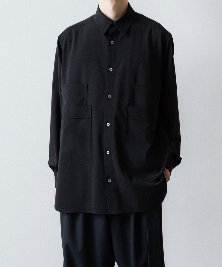 UJOH - ウジョーの4 POCKETS SHIRTのBLACK 公式通販サイトsession福岡セレクトショップ