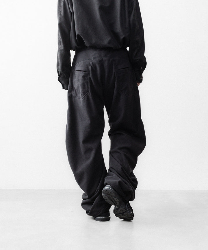 OPPOSE DUALITY-オポーズデュアリティのTWIST FLEECE TRSのBLACK公式通販サイトsession福岡セレクトショップ