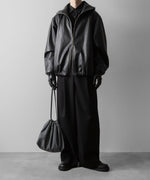 画像をギャラリービューアに読み込む, ssstein(シュタイン)のLEATHER HOODED SHORT JACKET - DARK CHARCOALの公式通販サイトsession福岡セレクトショップ

