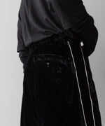 画像をギャラリービューアに読み込む, 【SUBLATIONS】VELVET TRANSFORM EASY TRACK PANTS - BLACK
