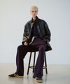 【INTÉRIM】LIMITED ITALY LAMBSKIN LEATHER FORESTIERE - BLACK