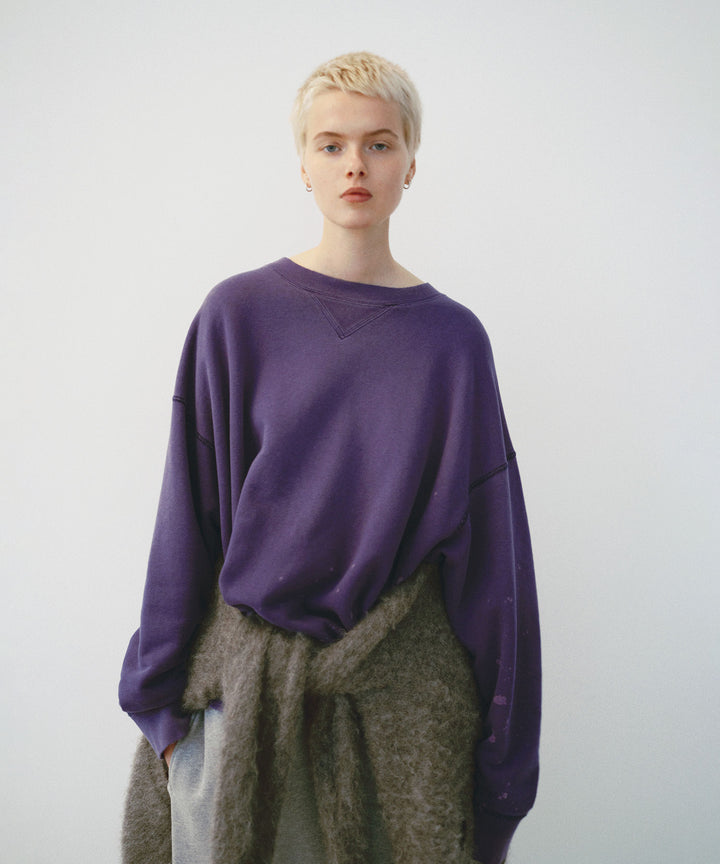 【INTÉRIM】インテリム 23AW BLEACH HYPER BIG V LOOP WHEEL SEAMLESS SWEAT SHIRT - B.NASU sessionセッション福岡セレクトショップ 公式通販サイト