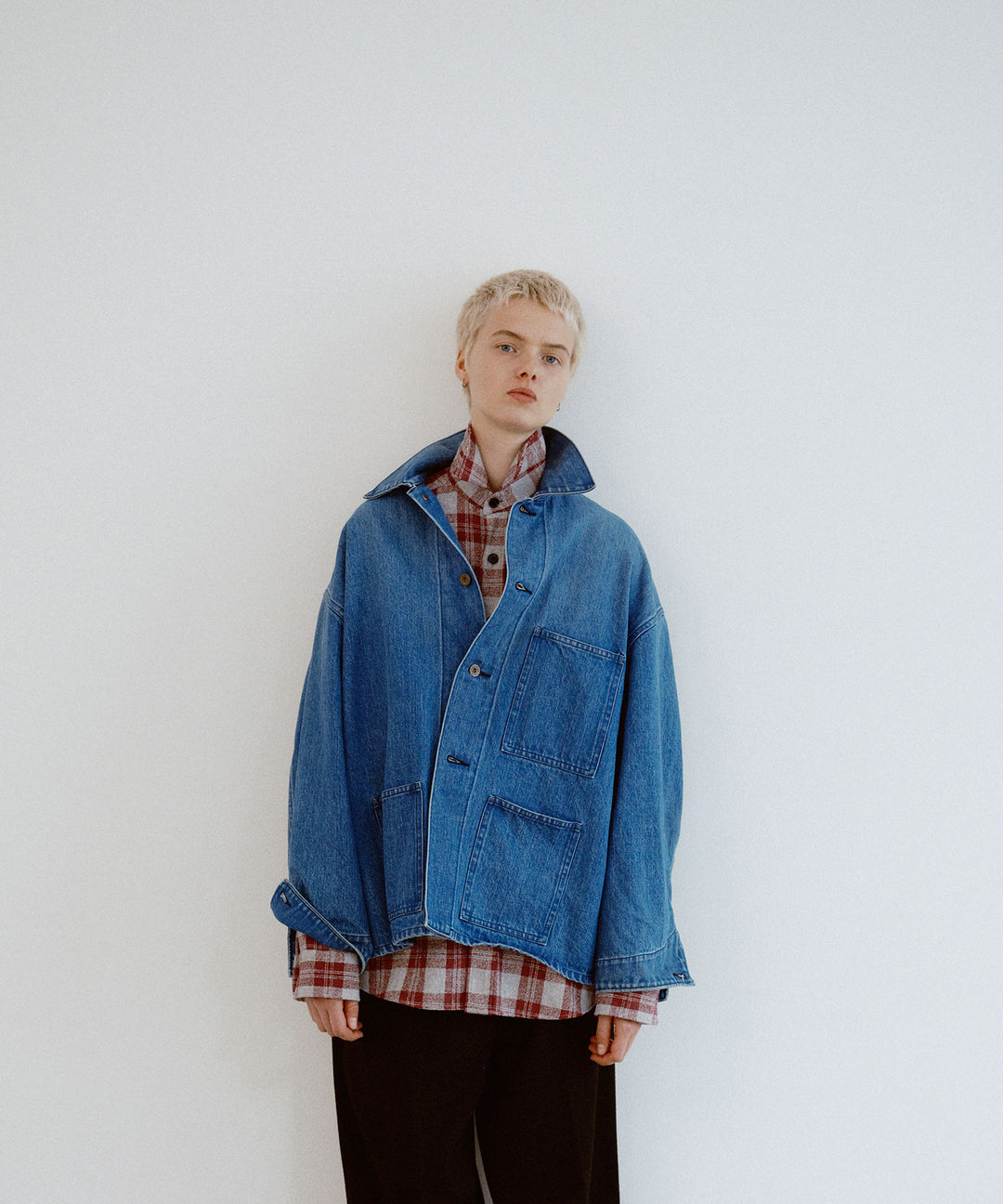 【INTÉRIM】USED,30s USMC UTILITY DUNGAREE JACKET - U.NAVY