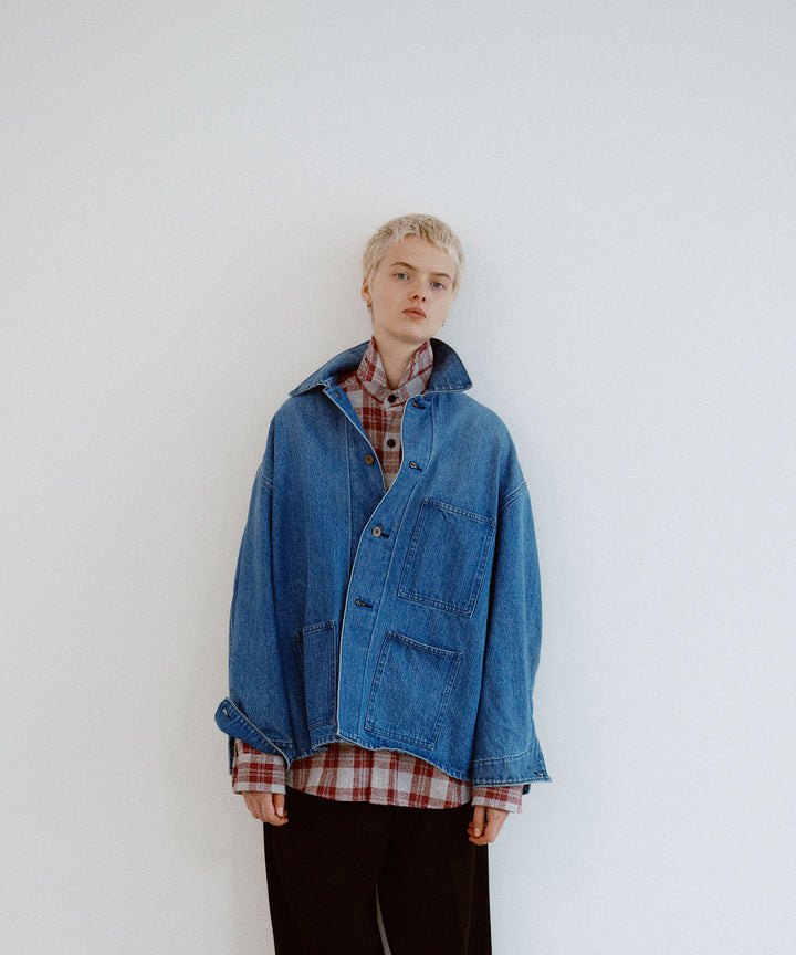 【INTÉRIM】USED,30s USMC UTILITY DUNGAREE JACKET - U.NAVY