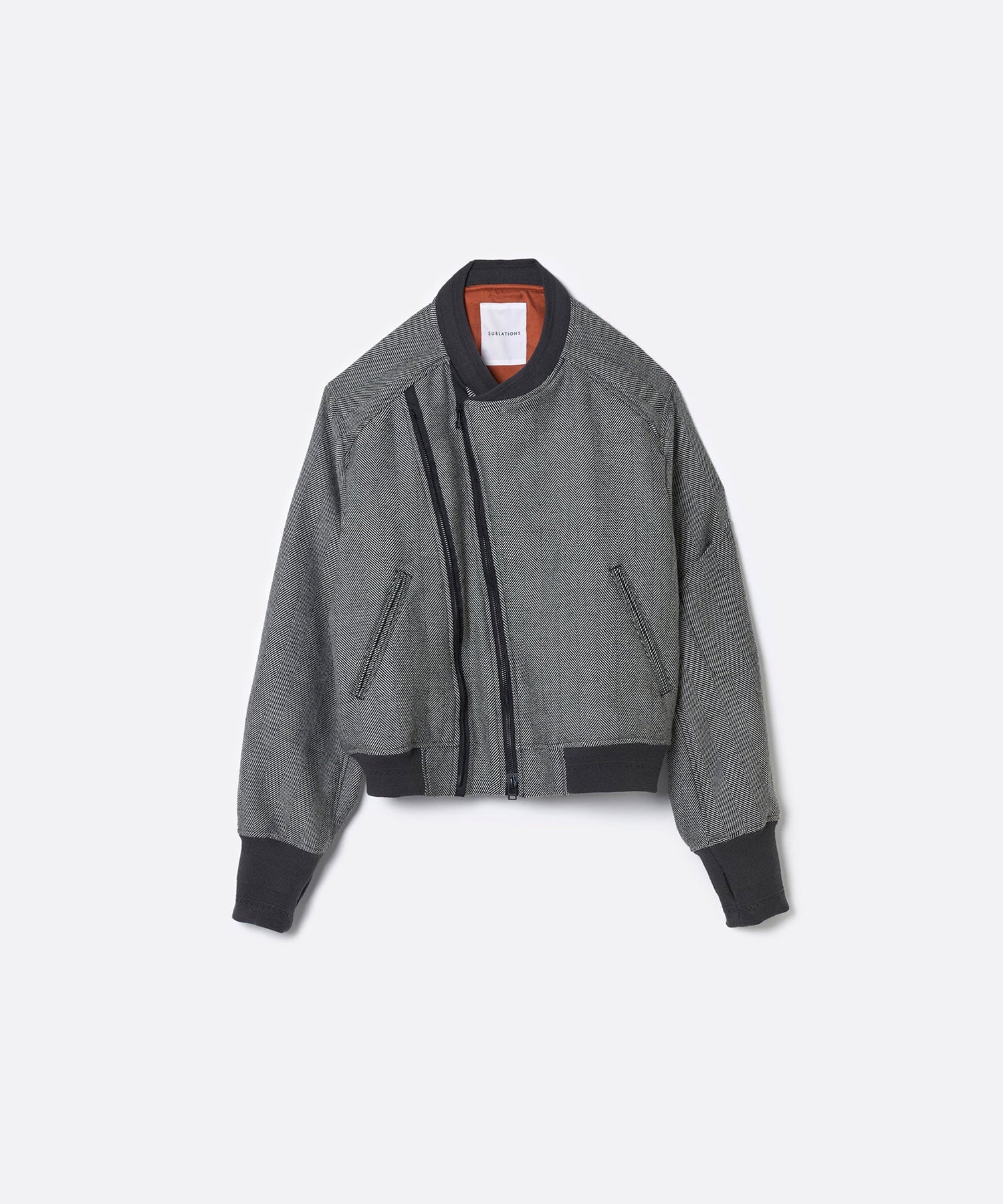 【SUBLATIONS】HERRINGBONE ADJUSTABLE MA-1 - HERRINGBONE BROWN