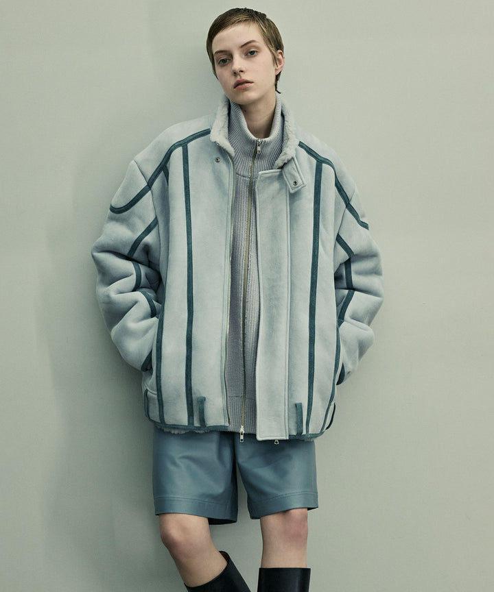 【stein】シュタイン 23AW OVERSIZED DRIVERS KNIT ZIP JACKET - OFF GREY sessionセッション福岡セレクトショップ 公式通販サイト
