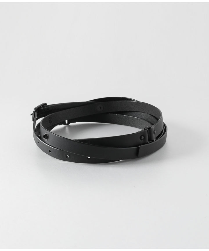 ato アトウのCOWHIDE DOUBLE BELT " NARROW "- BLACKの公式通販サイトsession福岡セレクトショップ