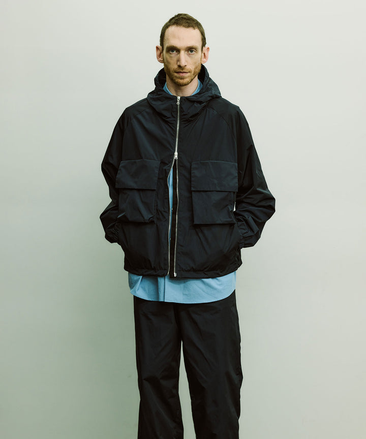 【stein】ssstein シュタインのNYLON TAFTA HOODED SHORT JACKETのDARK NAVY　 公式通販サイトsession福岡セレクトショップ