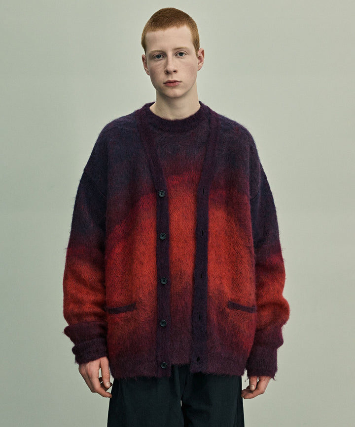 stein(シュタイン)の23AWコレクションOVERSIZED GRADATION MOHAIR LSのRED