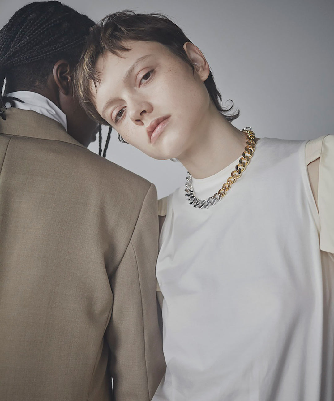 【THE OBJECT】HKG COMBINATION KARABINA NECKLACE - SILVER