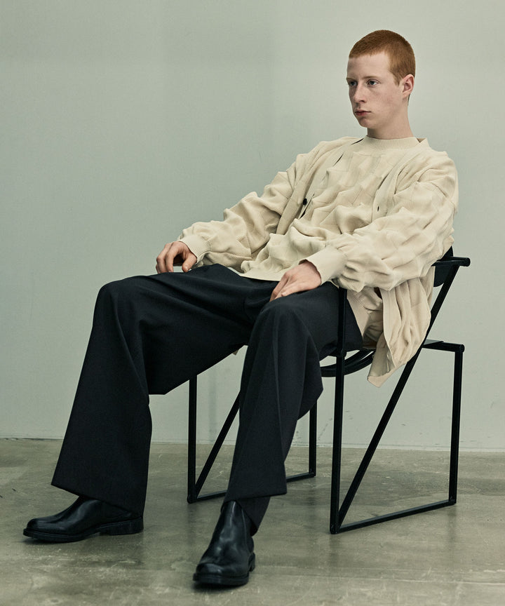 【stein】BUMPY PATTERNED KNIT CARDIGAN シュタイン23aw sessionセッション福岡セレクトショップ 公式通販サイト 