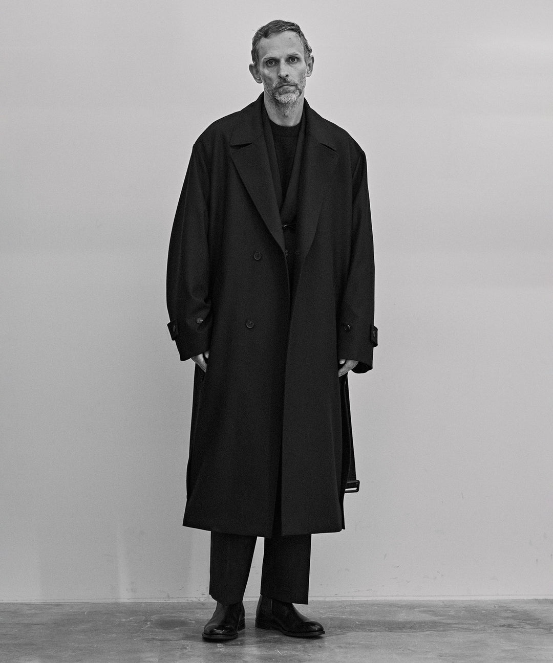 stein(シュタイン)の23AWコレクションOVERSIZED LAYERED SINGLE COATのDARK NAVY sessionセッション福岡セレクトショップ 公式通販サイト