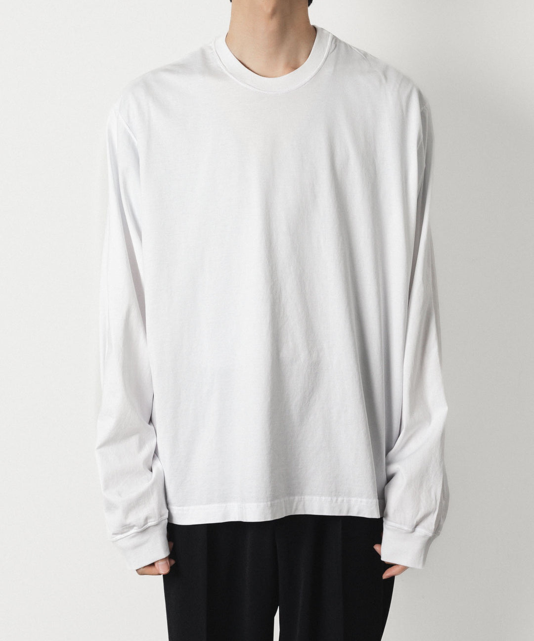 VEIN ヴェインの100/3 SUEDE JERSEY VESSEL L/S TEE - WHITEの公式通販サイトsession福岡セレクトショップ