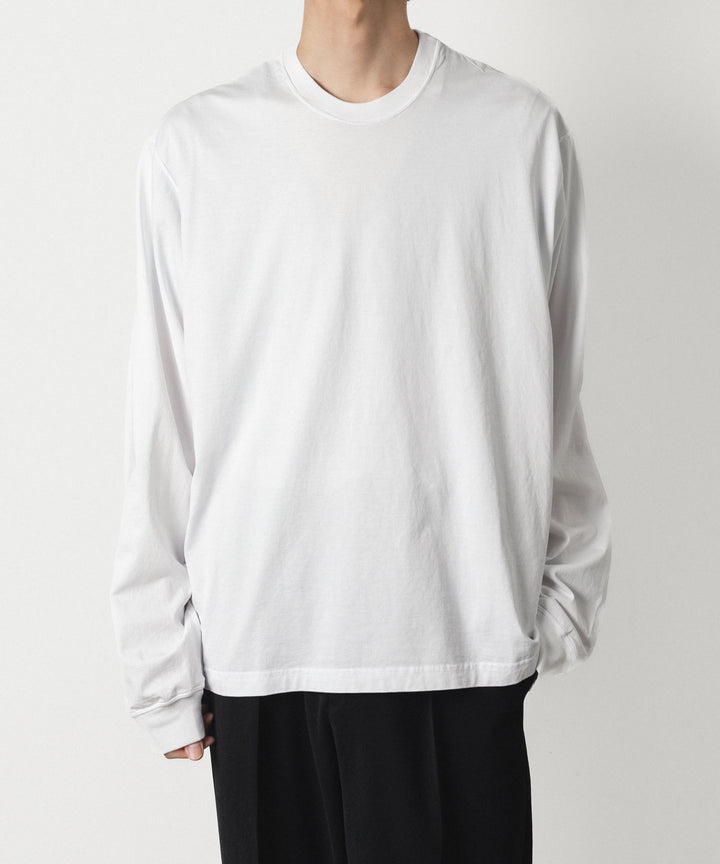 VEIN ヴェインの100/3 SUEDE JERSEY VESSEL L/S TEE - WHITEの公式通販サイトsession福岡セレクトショップ