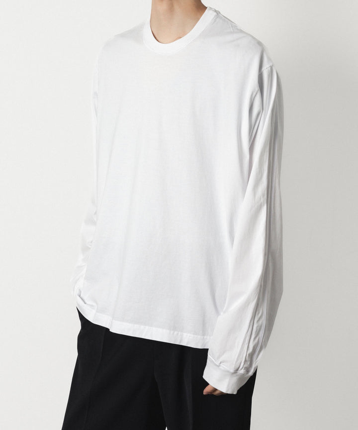 VEIN ヴェインの100/3 SUEDE JERSEY VESSEL L/S TEE - WHITEの公式通販サイトsession福岡セレクトショップ