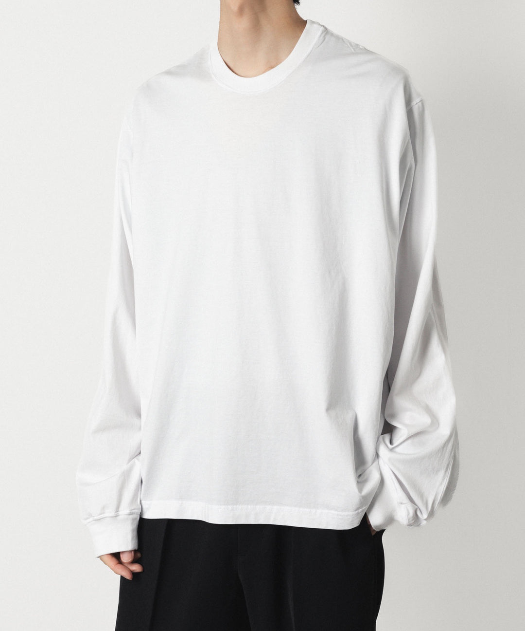 VEIN ヴェインの100/3 SUEDE JERSEY VESSEL L/S TEE - WHITEの公式通販サイトsession福岡セレクトショップ