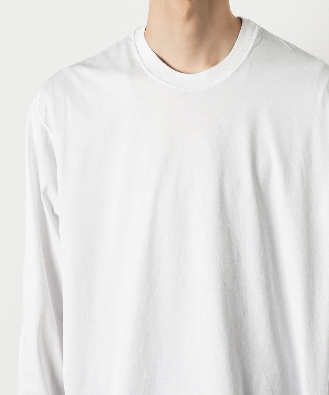 VEIN ヴェインの100/3 SUEDE JERSEY VESSEL L/S TEE - WHITEの公式通販サイトsession福岡セレクトショップ