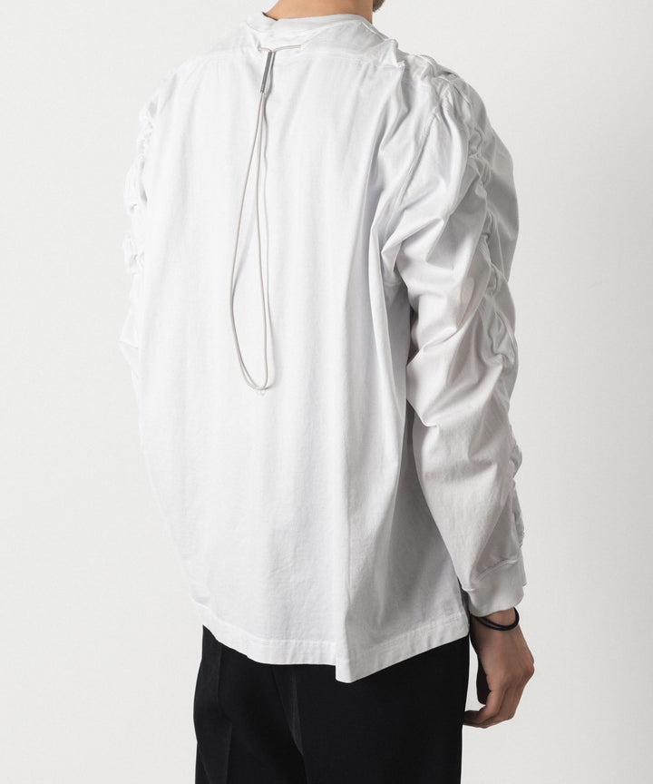 VEIN ヴェインの100/3 SUEDE JERSEY VESSEL L/S TEE - WHITEの公式通販サイトsession福岡セレクトショップ