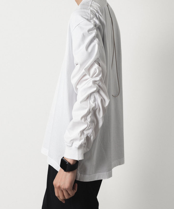 VEIN ヴェインの100/3 SUEDE JERSEY VESSEL L/S TEE - WHITEの公式通販サイトsession福岡セレクトショップ