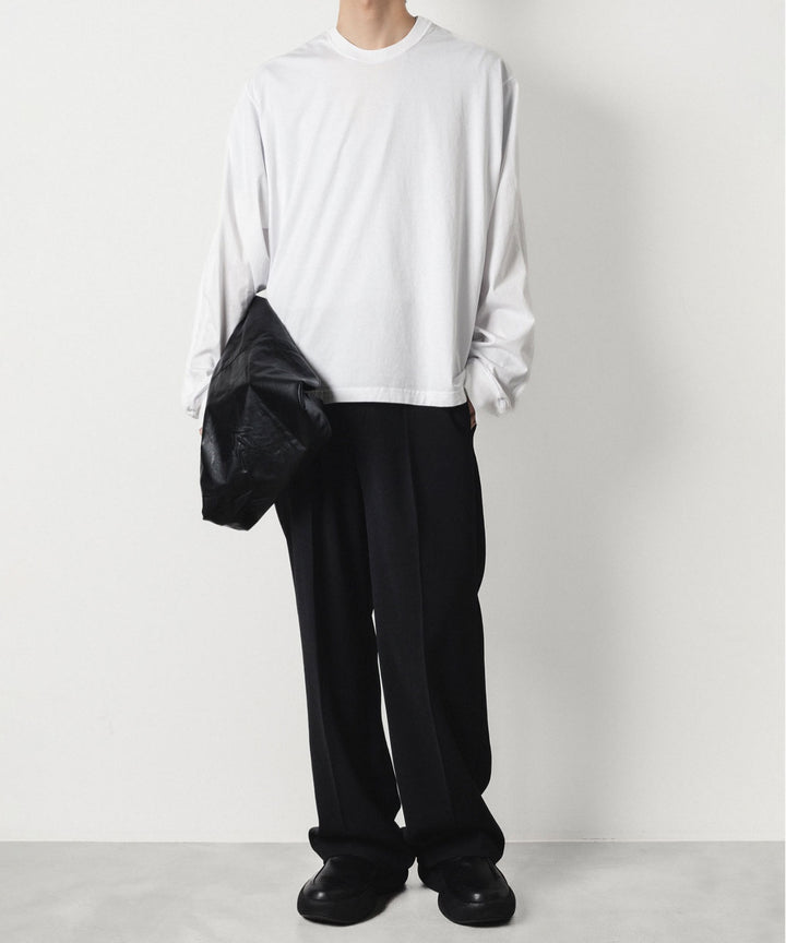 VEIN ヴェインの100/3 SUEDE JERSEY VESSEL L/S TEE - WHITEの公式通販サイトsession福岡セレクトショップ